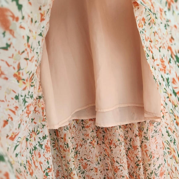 NWT ASTR The Label Pemberly Dress - Peach Orange Floral - Picture 12 of 15